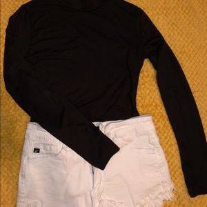 Black long sleeve bodysuit